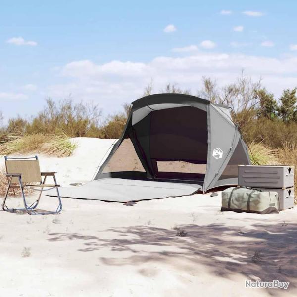 Tente de plage 2 personnes gris impermable alsavelo