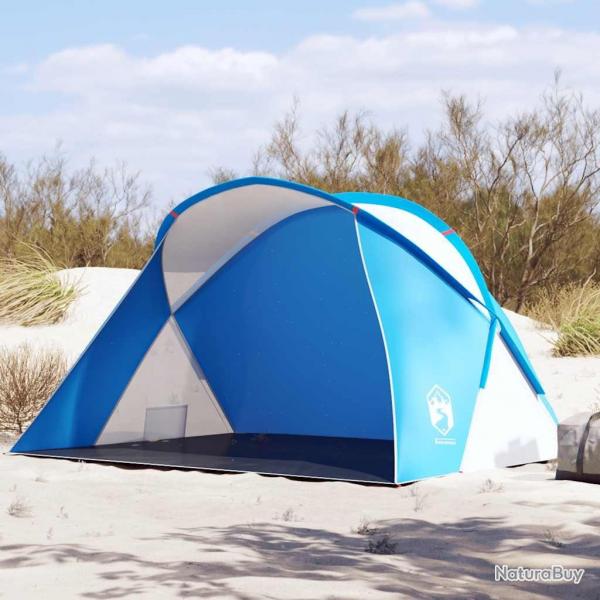Tente de plage 2 personnes bleu azur escamotable impermable alsavelo