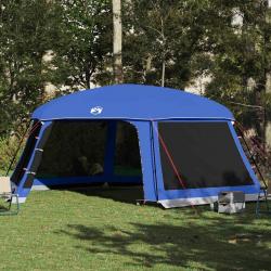 Tente de piscine moustiquaire amovible parois maille bleu azur alsavelo