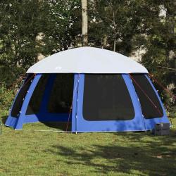 Tente de piscine moustiquaire amovible parois maille bleu azur alsavelo