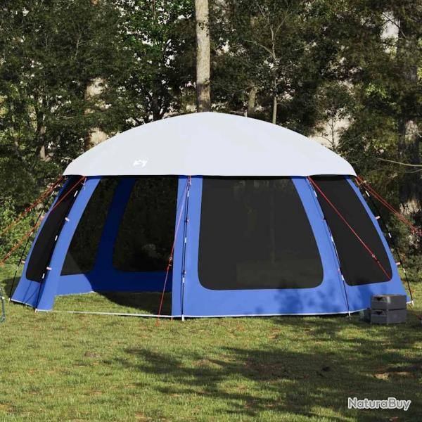 Tente de piscine moustiquaire amovible parois maille bleu azur alsavelo