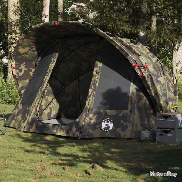 Tente de pche 5 personnes camouflage impermable alsavelo
