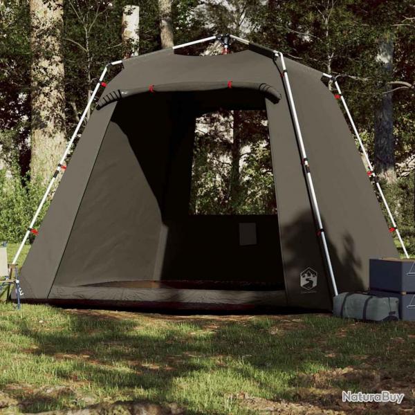 Tente de pche 4 personnes marron libration rapide alsavelo