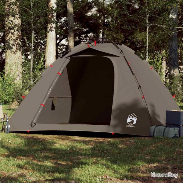 Tente de pche 4 personnes marron libration rapide alsavelo