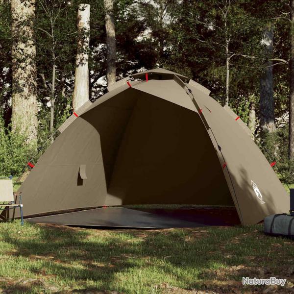 Tente de pche 4 personnes marron libration rapide alsavelo