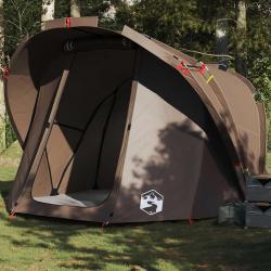 Tente de pêche 4 personnes marron imperméable alsavelo
