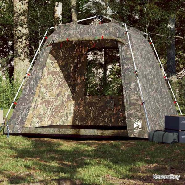 Tente de pche 4 personnes camouflage libration rapide alsavelo