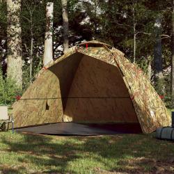 Tente de pêche 4 personnes camouflage libération rapide alsavelo