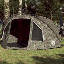 Tente de pêche 4 personnes camouflage imperméable alsavelo