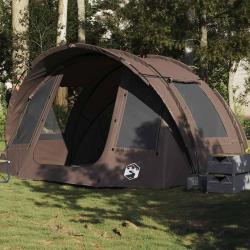 Tente de pêche 2 personnes marron imperméable alsavelo