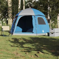 Tente de familiale igloo 6 personnes bleu imperméable alsavelo