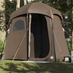 Tente de douche 2 personnes marron imperméable alsavelo