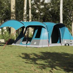 Tente de camping tunnel 5 personnes bleu imperméable alsavelo