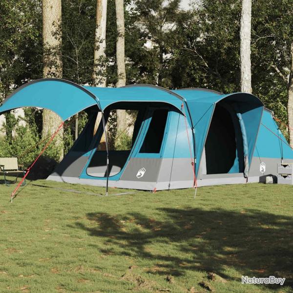 Tente de camping tunnel 5 personnes bleu impermable alsavelo