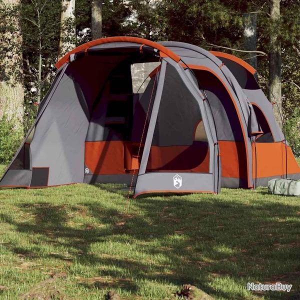 Tente de camping tunnel 4 personnes gris impermable alsavelo