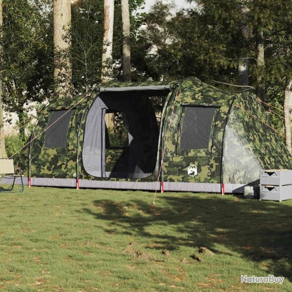Tente de camping tunnel 4 personnes camouflage impermable alsavelo