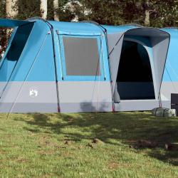 Tente de camping tunnel 4 personnes bleu imperméable alsavelo