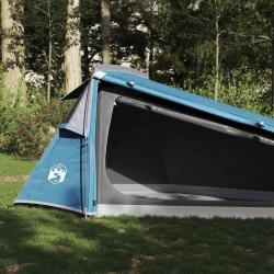 Tente de camping tunnel 2 personnes bleu imperméable alsavelo