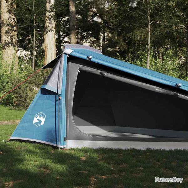 Tente de camping tunnel 2 personnes bleu impermable alsavelo