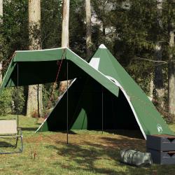 Tente de camping tipi 5 personnes vert imperméable alsavelo
