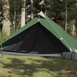 Tente de camping tipi 1 personne vert imperméable alsavelo