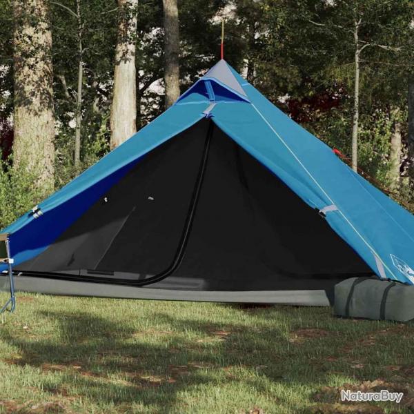 Tente de camping tipi 1 personne bleu impermable alsavelo