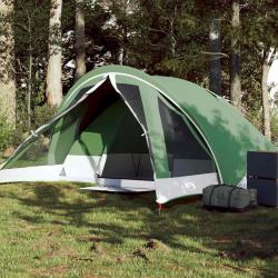 Tente de camping de cabine 4 personnes vert imperméable alsavelo