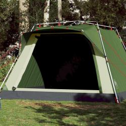 Tente de camping cabine 4 personnes vert libération rapide alsavelo