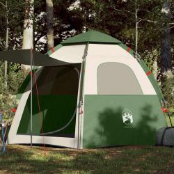Tente de camping cabine 4 personnes vert libération rapide alsavelo