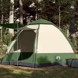 Tente de camping cabine 4 personnes vert libération rapide alsavelo