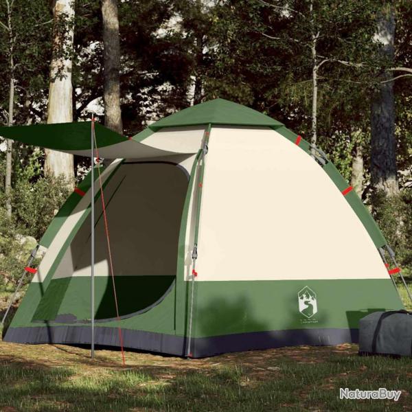 Tente de camping cabine 4 personnes vert libration rapide alsavelo