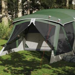 Tente de camping avec porche 4 personnes vert imperméable alsavelo