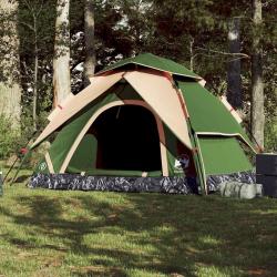 Tente de camping à dôme 5 personnes vert libération rapide alsavelo