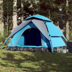 Tente de camping à dôme 5 personnes bleu libération rapide alsavelo