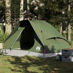 Tente de camping à dôme 4 personnes vert olive imperméable alsavelo