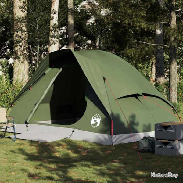 Tente de camping  dme 4 personnes vert olive impermable alsavelo