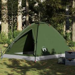Tente de camping à dôme 4 personnes vert olive imperméable alsavelo