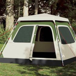 Tente de camping à dôme 4 personnes vert libération rapide alsavelo