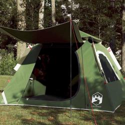 Tente de camping à dôme 4 personnes vert libération rapide alsavelo