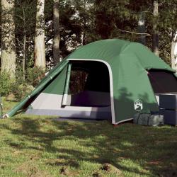 Tente de camping à dôme 4 personnes vert imperméable alsavelo