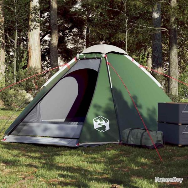 Tente de camping  dme 4 personnes vert impermable alsavelo