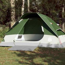 Tente de camping à dôme 4 personnes vert imperméable alsavelo