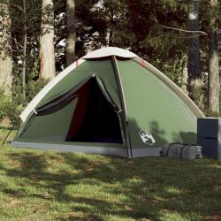 Tente de camping à dôme 4 personnes vert imperméable alsavelo