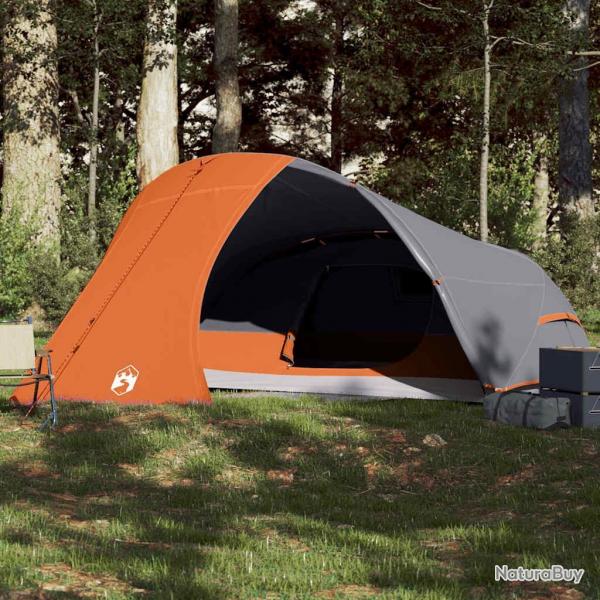 Tente de camping  dme 4 personnes orange impermable alsavelo