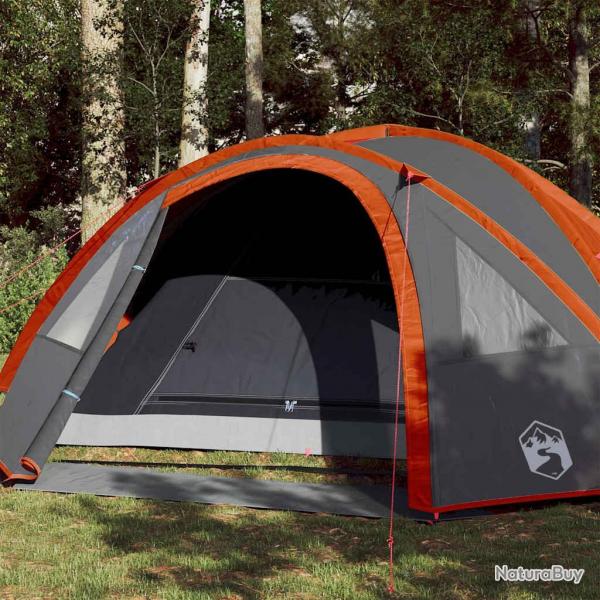 Tente de camping  dme 4 personnes orange impermable alsavelo