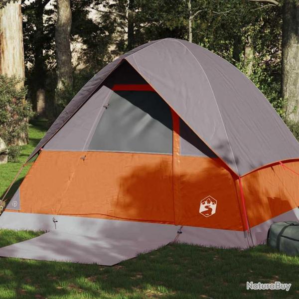 Tente de camping  dme 4 personnes orange impermable alsavelo