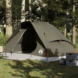 Tente de camping à dôme 4 personnes marron imperméable alsavelo