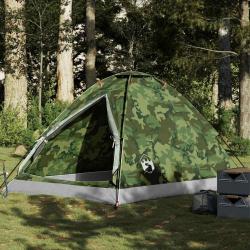 Tente de camping à dôme 4 personnes camouflage imperméable alsavelo
