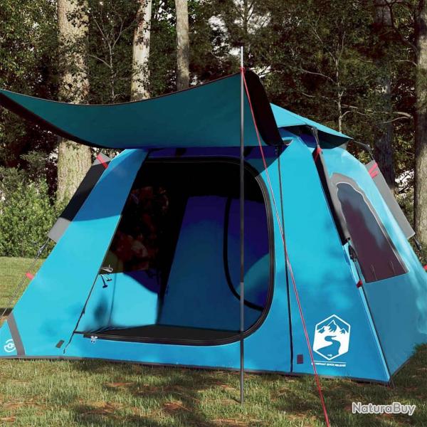Tente de camping  dme 4 personnes bleu libration rapide alsavelo
