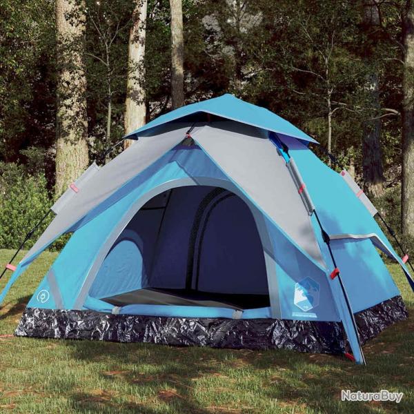 Tente de camping  dme 4 personnes bleu libration rapide alsavelo